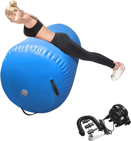 Opblaasbare Tumbling Mat voor Gymnastiek en Yoga - Elektrische Pomp en Handig Thuisgebruik van FEActive