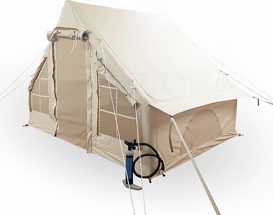 Opblaasbare Vier Persoons Tent - Beige - 300x200x210 cm van Avenli