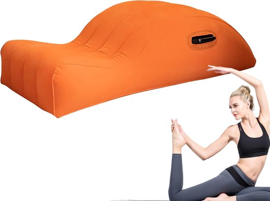 Opblaasbare Yoga Lounge - Pilates Stoel - Oefenen en Ontspannen - Ondersteunende Yogahoudingen - 21.5 x 20.4 x 20.4 cm