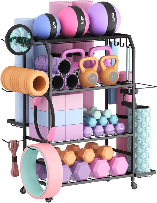 Opslag voor Yogamat en Fitness Accessoires - Organizer voor Thuis, Garage, Sportschool van Merkloos