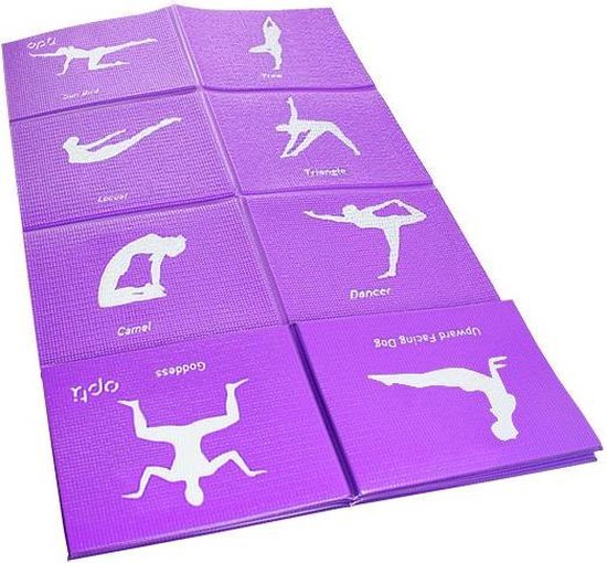 Opti bedrukte yoga oefenmat met een dikte van 5 mm & anti-slip van Opti