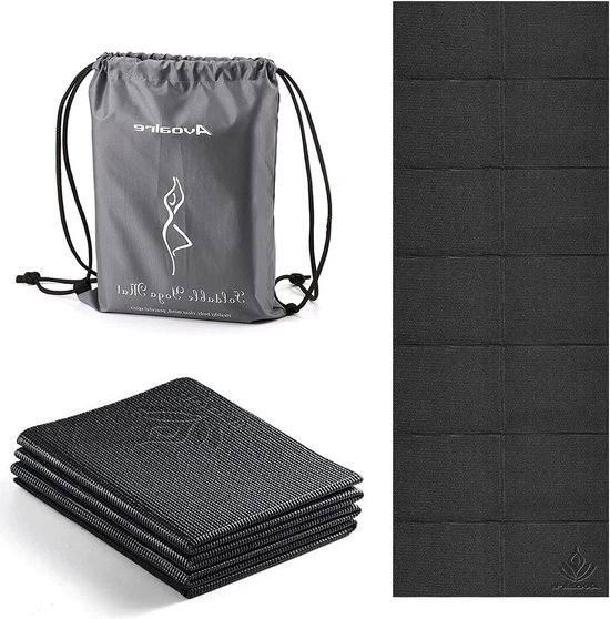 Opvouwbare Antislip Yogamat - Milieuvriendelijk - PVC - Dik - Fitness Training - Pilates - Gym - Oefenmat - Workout - Dames - Heren - Kinderen