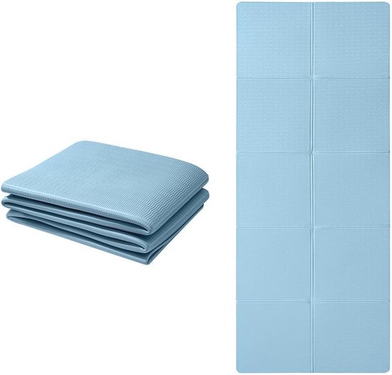 Opvouwbare Antislip Yogamat voor Fitness - Draagbaar en Lichtgewicht 183 x 61 cm van Saffrano Fitness