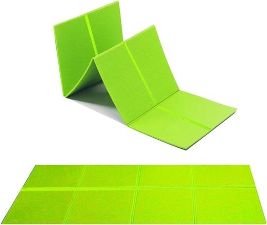 Opvouwbare fitnessmat - 110 x 48 cm - voor binnen en buiten - fitnessstudio thuis - yoga Yoga mat