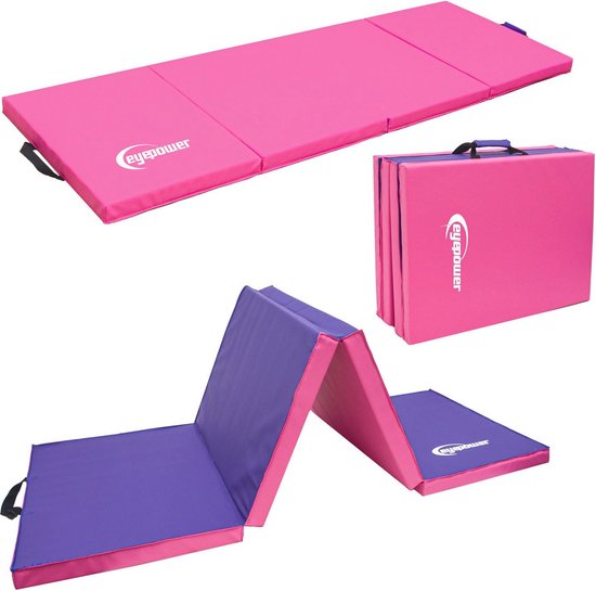 Opvouwbare Gymnastiekmat 180 x 60 cm - Dikke 5 cm Zachte Vloermat voor Kinderen en Volwassenen - Ideaal voor Gymnastiek, Yoga en Vechtsport