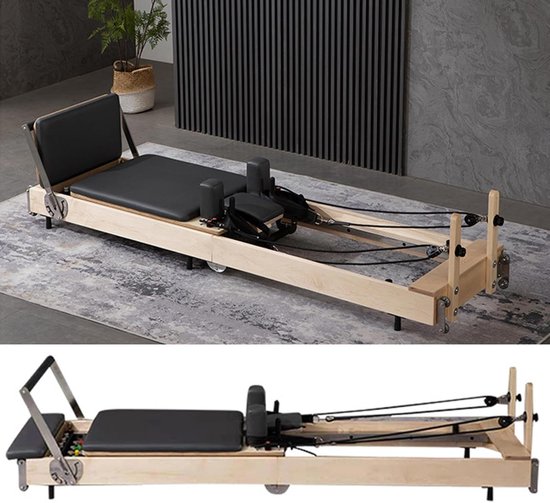 Opvouwbare, lichtgewicht mat voor yoga, pilates en fitness met antislip, geschikt voor thuis of buiten. Veilig en comfortabel te gebruiken. Antislip Pilates Reformer mat.