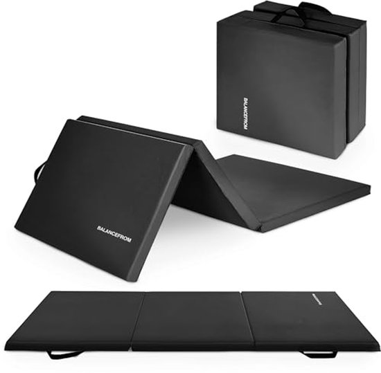 Opvouwbare Oefenmat Dikke Drievoudige Mat voor Gym, MMA en Yoga - 180 cm x 60 cm van Merkloos