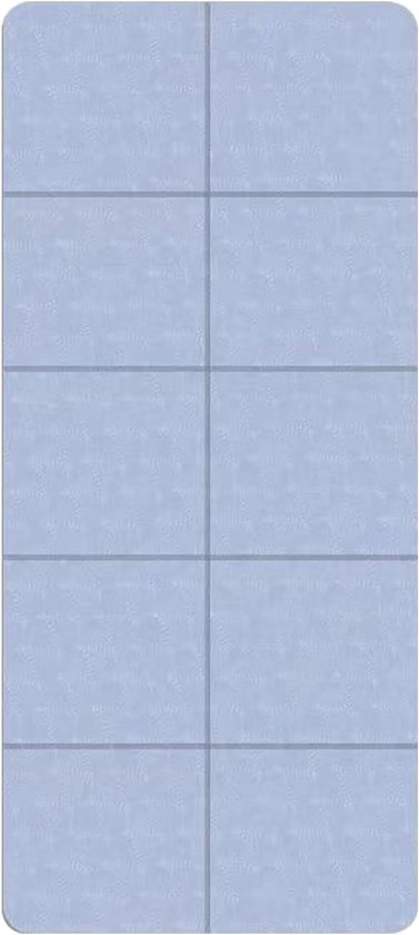 Opvouwbare Oefenmat - Fitnessmat Stretchmat - Thuis Sporten - Schokabsorberend Oppervlak - 6 mm dik - Donkerblauw