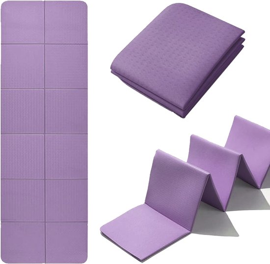 Opvouwbare Yoga Mat - TPE - Draagbaar en Lichtgewicht - Antislip en Zelfreinigend - Voor Reizen en Thuis