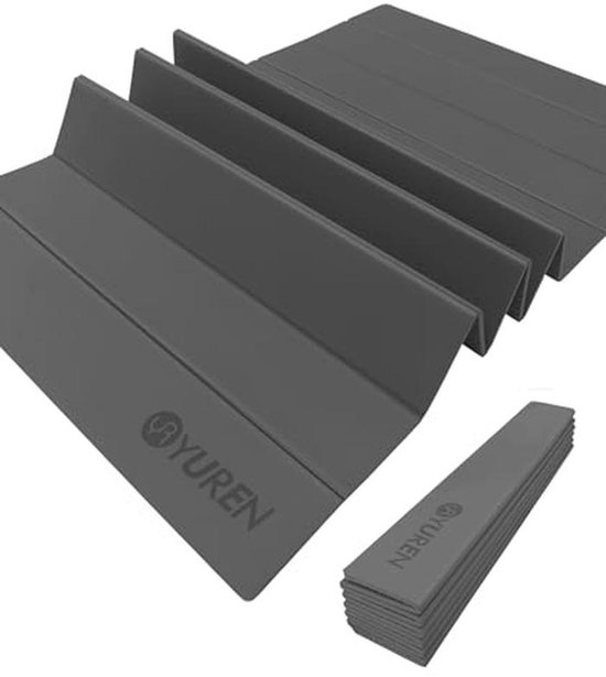 Opvouwbare Yogamat 195 x 90 cm | Fitnessmat, Antislip, Dikke Mat voor Thuis en Buiten van Merkloos