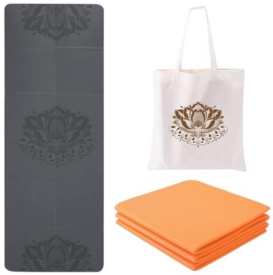 Opvouwbare Yogamat - 5 mm Dikte, Lichtgewicht en Draagbaar voor Yoga, Pilates, Fitness en Training