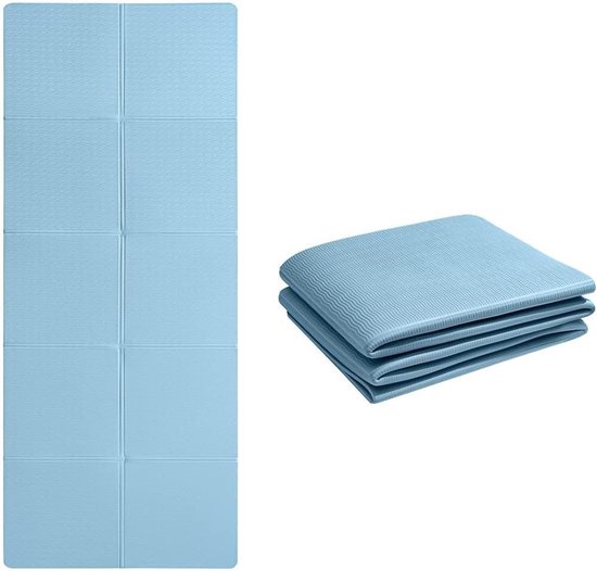 Opvouwbare yogamat - Antislip en draagbaar - 1 stuk - 183 x 61 x 0,6 cm van Yoga Studio