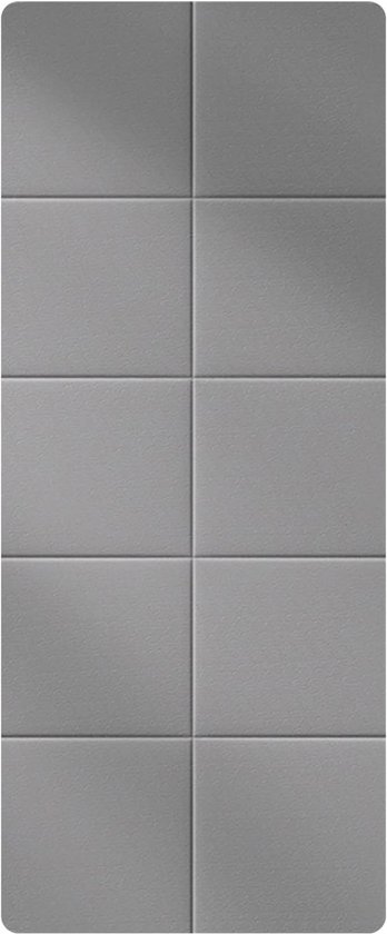 Opvouwbare yogamat - Draagbare fitnessmat - Antislip - Geschikt voor pilates, gymnastiek en fitness - Afmetingen: 183 x 61 x 0,4 cm - Grijs van Merkloos