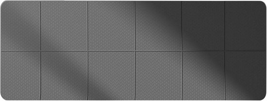 Opvouwbare Yogamat - Fitness Mat Pilates - Thuis Trainen - Antislip Ontwerp - 183 x 61 cm - Zwart