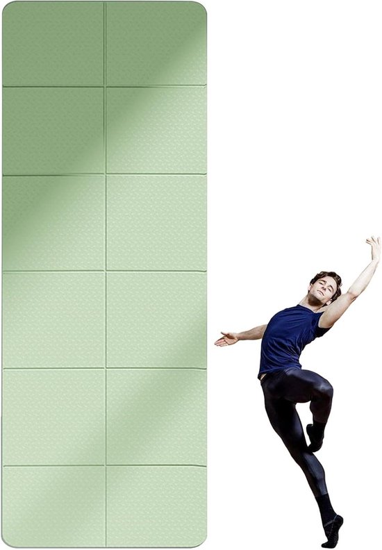 Opvouwbare Yogamat - Fitnessmat Draagbaar - Thuis Sporten - Licht en Dun - 183 x 61 cm - Groen