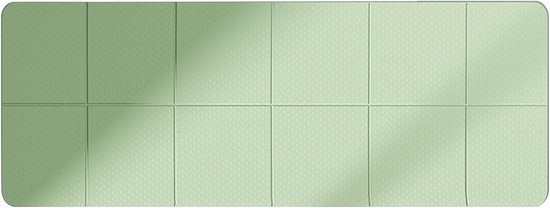 Opvouwbare Yogamat - Fitnessmat Oefenmat - Thuis Sporten - Dun Lichtgewicht Ontwerp - 183 x 61 cm - Groen