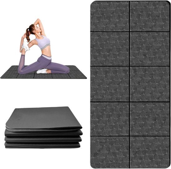 Opvouwbare yogamat lichtgewicht - Ideaal voor reizen, fitness, pilates & workout
