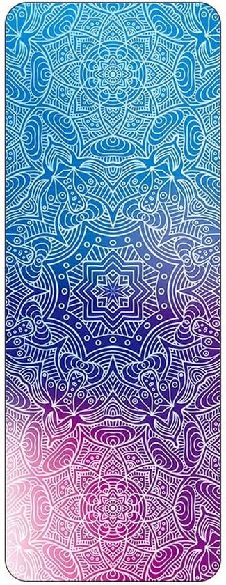 Opvouwbare Yogamat - Oefenmat Reismat - Fitness Thuis - Zweetabsorberend Antislip - 183x68cm - Mandala