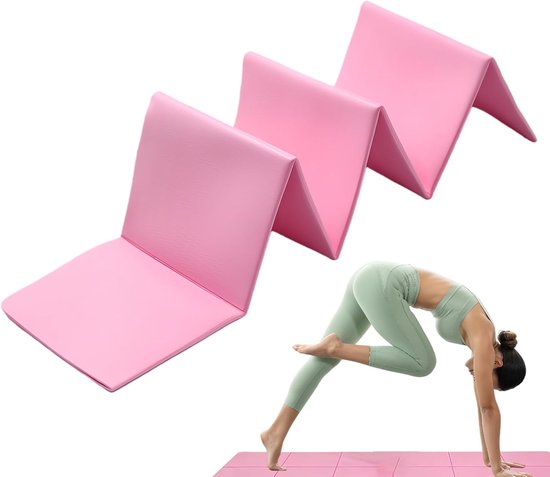 Opvouwbare Yogamat - Opvouwbaar - 183x61 cm - Antislip - 4 mm Dikte - Lichtgewicht- Vloermat voor Yoga, Meditatie, Sport en Turnen - Begin op elk moment met sporten van Merkloos