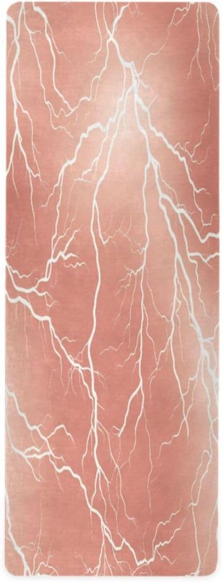 Opvouwbare Yogamat - Reis Yoga Handdoek - Hot Yoga Beoefenen - Antislip Natuurrubber - 180x66 cm - Rose Goud