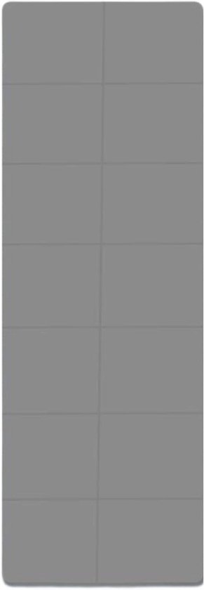 Opvouwbare Yogamat - Trainingsmat Fitnessmat - Thuis Sporten - Dubbelzijdig Antislip - 183 x 61 cm - Grijs