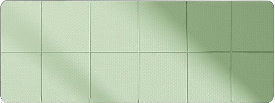 Opvouwbare Yogamat - Trainingsmat Fitnessmat - Thuis Sporten - Dun Lichtgewicht Ontwerp - 183 x 61 cm - Groen