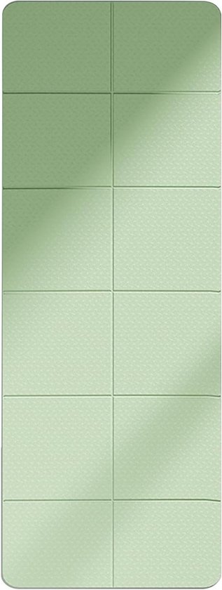 Opvouwbare Yogamat - Trainingsmat Vloer - Thuis Sporten - Licht en Draagbaar - 183 x 61 cm - Groen