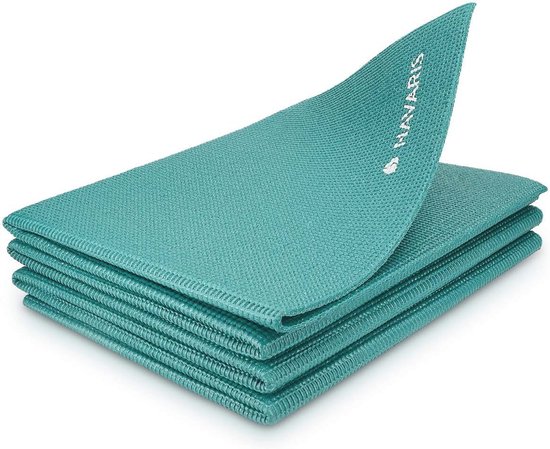 Opvouwbare yogamat voor op reis - 4 mm dikke sportmat - Antislip fitnessmat voor yoga pilates en fitness - Geschikt voor binnen en buiten - Compact en makkelijk mee te nemen - duurzaam en milieuvriendelijk Yogamat van Merkloos