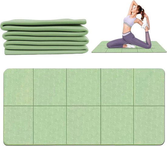 Opvouwbare yogamat voor reizen en sport - Lichtgewicht gymnastiekmat voor fitness en pilates