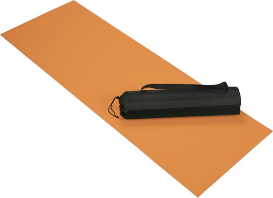 Oranje fitness mat 60 x 170 cm van Merkloos