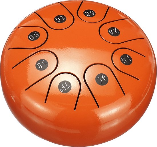 Oranje Hand Drum tongue drum van Sela