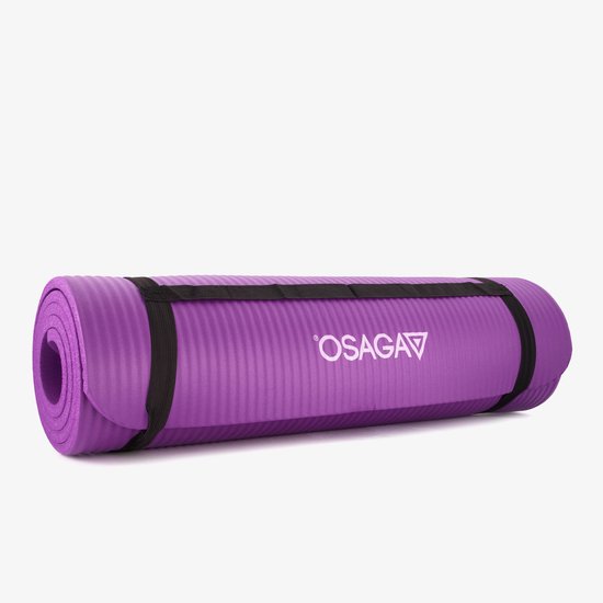 Osaga yoga fitness mat paars van Merkloos
