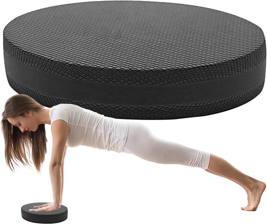 Ovale schuimrubberen balanskussens | Stabiliteitstrainer | Oefenkussen | Pilates-balanskussens ovaal | Balance Board Trainer voor Dansen, Pilates, Krachttraining, 6 cm dik van Merkloos