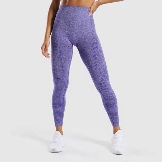 Paarse Sportlegging - Sport legging - Sportbroek - Paars - Fitness - Yoga legging - Fitness legging - Small - squat proof - Paars - CHPN van Merkloos