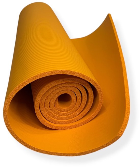 Padisport Yoga Mat Dik Oranje - Fitness Mat Extra Dik - Yoga Mat Extra Dik - Pilates Mat - Dikke Yogamat - Yoga Mat Anti Slip - Yoga Matje - Yoga Mat Dik - Sport Mat - Sport Matje Fitness van Padisport