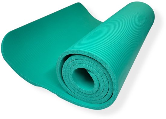 Padisport Yoga Mat Dik Turquoise - Fitness Mat Extra Dik - Yoga Mat Extra Dik - Pilates Mat - Dikke Yogamat - Yoga Mat Anti Slip - Yoga Matje - Yoga Mat Dik - Sport Mat - Sport Matje Fitness van Merkloos