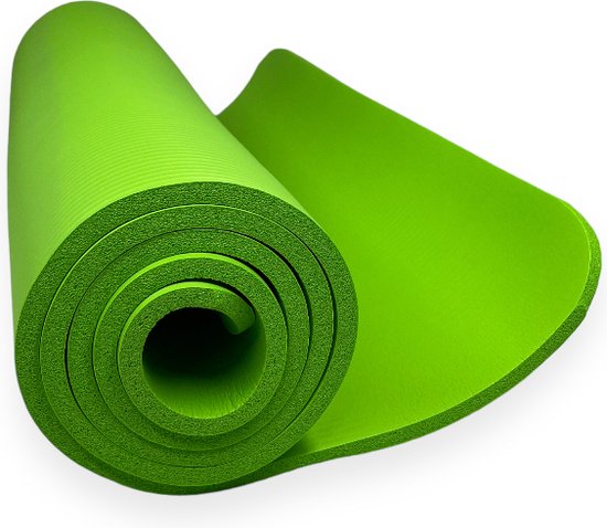 padisport - Yoga mat extra dik - Groen - yoga mat anti slip - yoga matje - yoga mat dik - sport mat - sport matje fitness van Padisport
