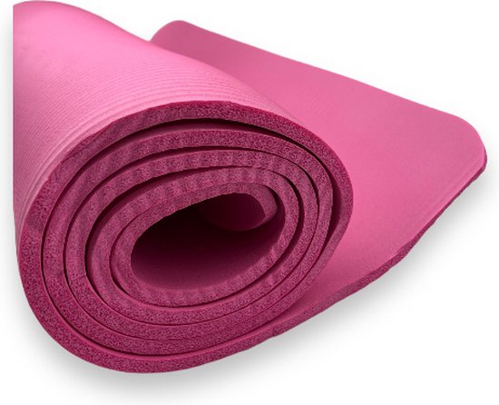 padisport - Yoga mat extra dik - roze - yoga mat anti slip - yoga matje - yoga mat dik - sport mat - sport matje fitness van Padisport