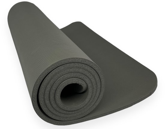 Padisport Yoga Mat Grijs - Fitness Mat Extra Dik - Yoga Mat Extra Dik - Pilates Mat - Dikke Yogamat - Yoga Mat Anti Slip - Yoga Matje - Yoga Mat Dik - Sport Mat - Sport Matje Fitness van Padisport