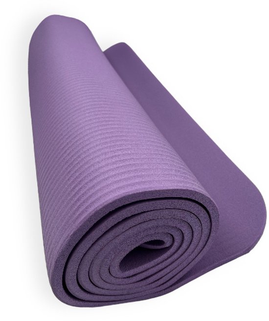 Padisport yoga mat paars - fitness mat extra dik - yoga mat extra dik - pilates mat - dikke yogamat - yoga mat anti slip - yoga matje - yoga mat dik - sport mat - sport matje fitness van Padisport