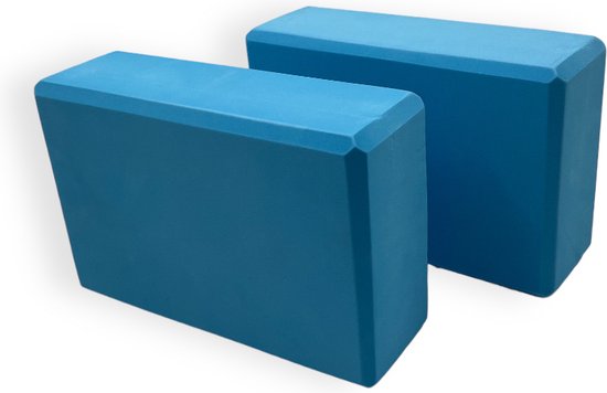 Padisport - Yogablok - yogablokken set van 2 - Blauw - Yoga Blokken - Set van 2 foam blokken - Yoga Blok - Yoga - Yoga & Pilates