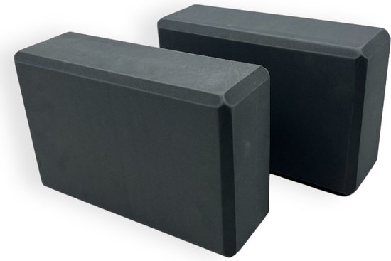 Padisport - Yogablok - Yogablokken Set Van 2 - Grijs - Yoga Blokken - Set Van 2 Foam Blokken - Yoga Blok - Yoga - Yoga & Pilates van Merkloos