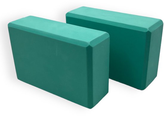 Padisport - Yogablok - Yogablokken Set Van 2 - Torquoise - Yoga Blokken - Set Van 2 Foam Blokken - Yoga Blok - Yoga - Yoga & Pilates