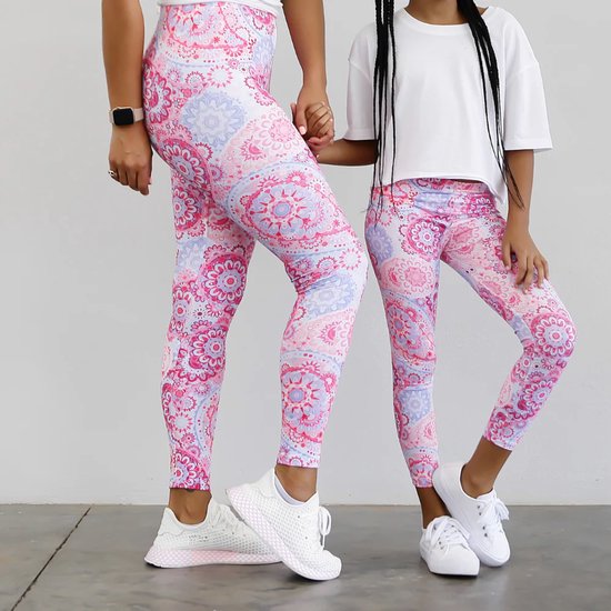 Paisley motief | Dames legging | Middelhoge Taille & Stretch | Positive Pants | XS/S/M van Merkloos