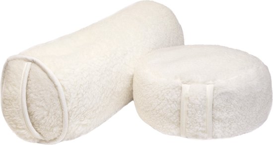 Pakket bolster en meditatiekussen - merino wol van Yogistarter