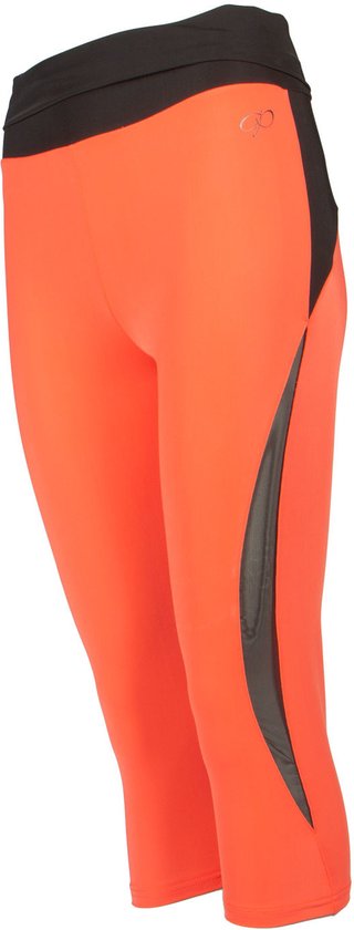Papillon Sportlegging Dames Polyester/elastaan Oranje/zwart Maat M van Papillon