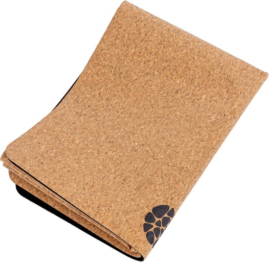 Pierre Sports - Travel Yogamat Kurk - 1,5mm dik - Opvouwbaar van Merkloos