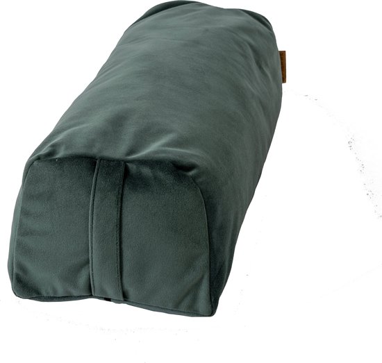 Pierre Sports - Yoga Bolster - Rond Rechthoekig - Van Gerecycleerd Materiaal - Duurzaam Yoga Kussen - gevuld met Kapok