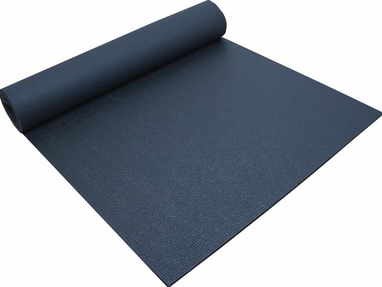 Pierre Sports - Yogamat donkerblauw - 50% recycled polyester - gemaakt in Europa - goede grip van Merkloos