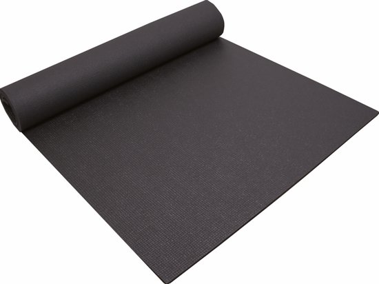 Pierre Sports - Yogamat donkergrijs - 50% recycled polyester - gemaakt in Europa - goede grip van Merkloos